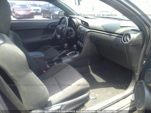 JTKJF5C74C3037427 - 2012 TOYOTA SCION TC GRAY photo 5