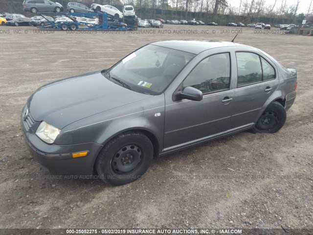 3VWRK69M44M132169 - 2004 VOLKSWAGEN JETTA GL GRAY photo 2