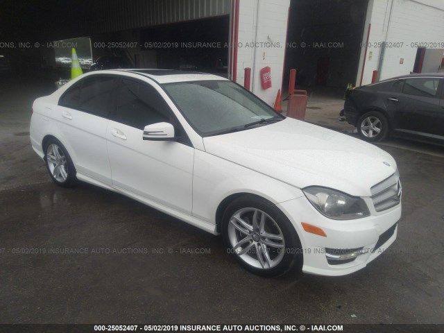 WDDGF4HB5DR295873 - 2013 MERCEDES-BENZ C 250 WHITE photo 1