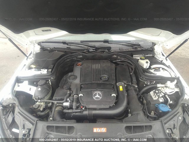 WDDGF4HB5DR295873 - 2013 MERCEDES-BENZ C 250 WHITE photo 10