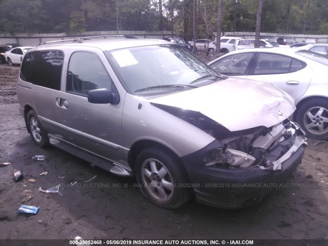 4N2ZN16T21D814044 - 2001 NISSAN QUEST SE ფერფლისფერი ფოტო 1