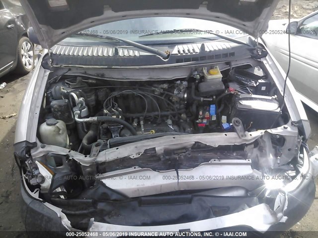 4N2ZN16T21D814044 - 2001 NISSAN QUEST SE ფერფლისფერი ფოტო 10