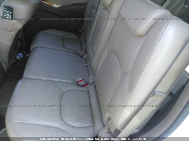 5N1AR18W57C619724 - 2007 NISSAN PATHFINDER LE/SE/XE WHITE photo 8