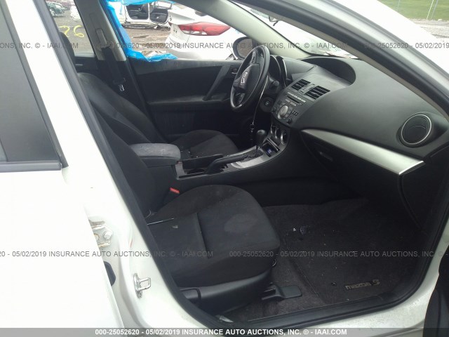 JM1BL1VF2B1901077 - 2011 MAZDA 3 I WHITE photo 5