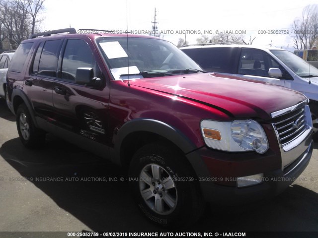 1FMEU73E16UB41277 - 2006 FORD EXPLORER XLT RED photo 1