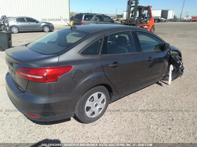 1FADP3E28GL398937 - 2016 FORD FOCUS S GRAY photo 4