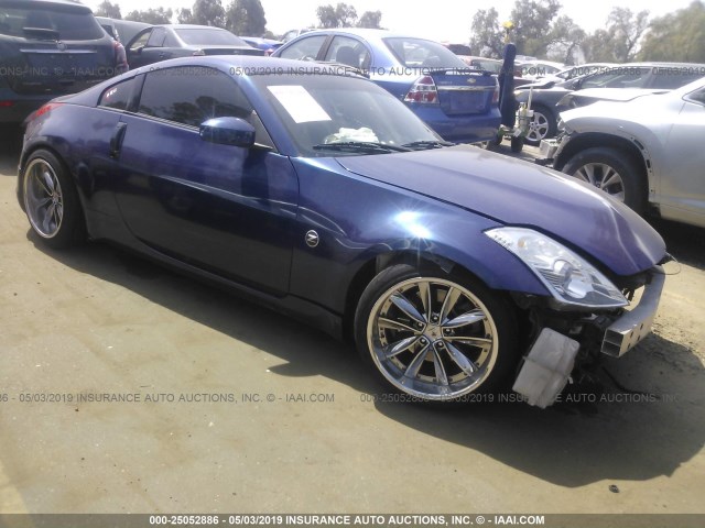 JN1BZ34D28M706178 - 2008 NISSAN 350Z COUPE BLUE photo 1