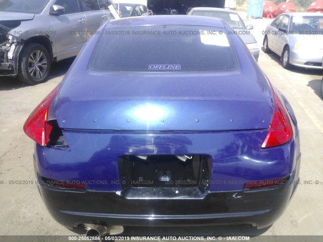 JN1BZ34D28M706178 - 2008 NISSAN 350Z COUPE BLUE photo 8