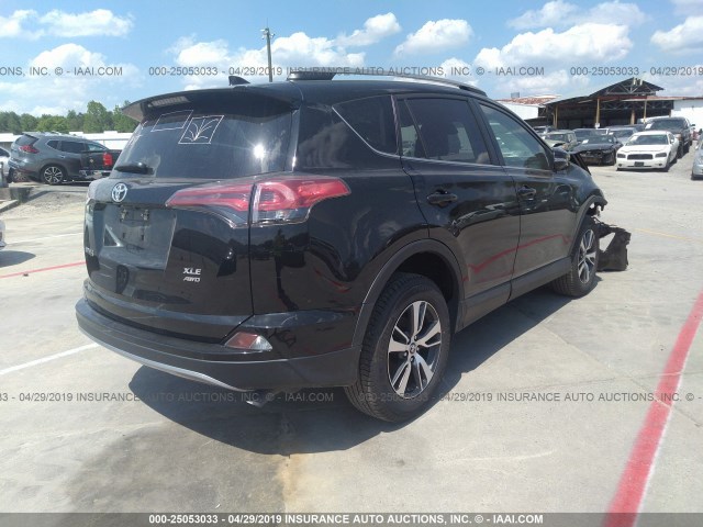 2T3RFREV8JW816076 - 2018 TOYOTA RAV4 ADVENTURE/XLE BLACK photo 4