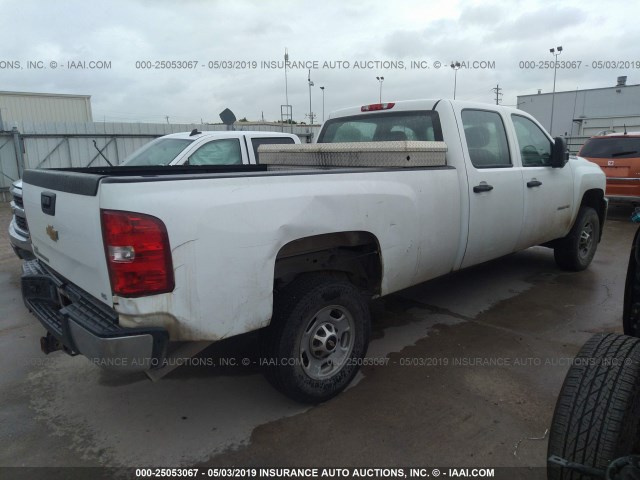 1GC1CVCG3DF216512 - 2013 CHEVROLET SILVERADO C2500 HEAVY DUTY WHITE photo 4