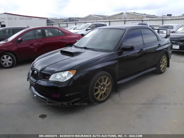 JF1GD76627L525647 - 2007 SUBARU IMPREZA WRX STI BLACK photo 2