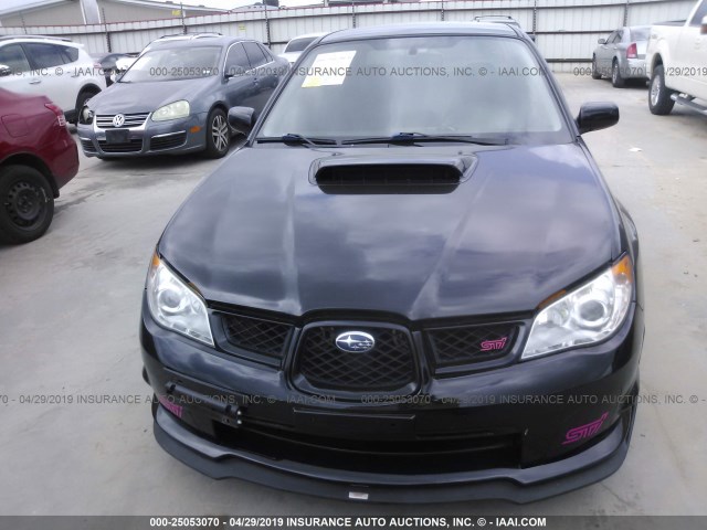 JF1GD76627L525647 - 2007 SUBARU IMPREZA WRX STI BLACK photo 6