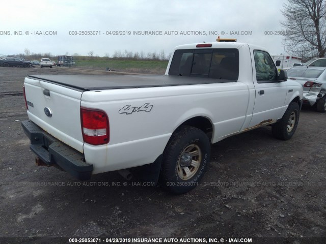 1FTYR11U68PA51568 - 2008 FORD RANGER WHITE photo 4