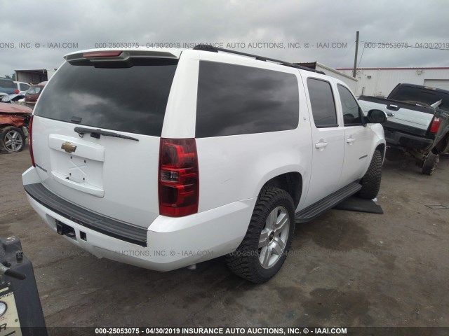 3GNFC16J47G197145 - 2007 CHEVROLET SUBURBAN WHITE photo 4