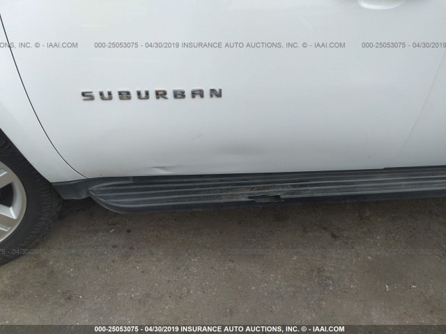 3GNFC16J47G197145 - 2007 CHEVROLET SUBURBAN WHITE photo 6