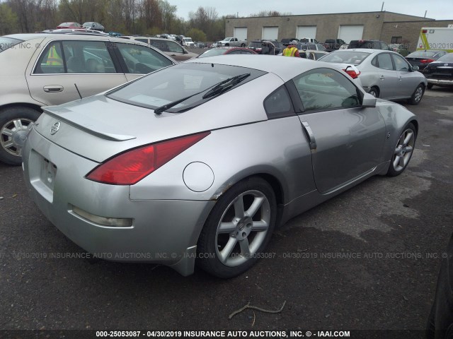 JN1AZ34E73T009382 - 2003 NISSAN 350Z COUPE SILVER photo 4