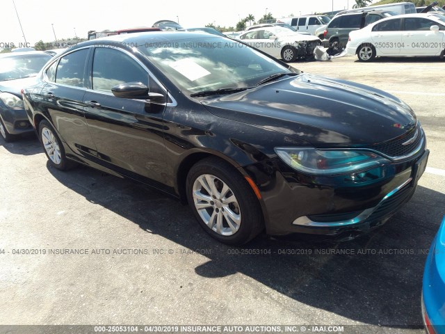 1C3CCCAB2FN606017 - 2015 CHRYSLER 200 LIMITED BLACK photo 1