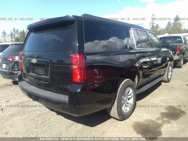 1GNSKHKC5KR176377 - 2019 CHEVROLET SUBURBAN K1500 LT BLACK photo 4