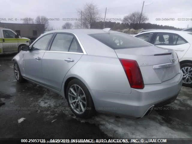 1G6AR5SS5K0105810 - 2019 CADILLAC CTS LUXURY SILVER photo 3