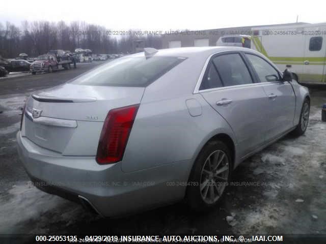 1G6AR5SS5K0105810 - 2019 CADILLAC CTS LUXURY SILVER photo 4