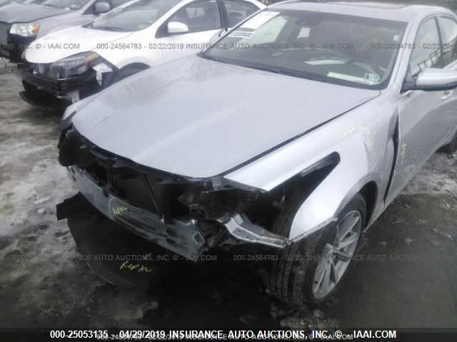 1G6AR5SS5K0105810 - 2019 CADILLAC CTS LUXURY SILVER photo 6