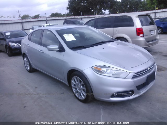 1C3CDFCH3DD323290 - 2013 DODGE DART LIMITED/R/T SILVER photo 1