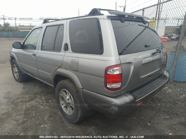 JN8DR09Y61W605515 - 2001 NISSAN PATHFINDER LE/SE/XE SILVER photo 3