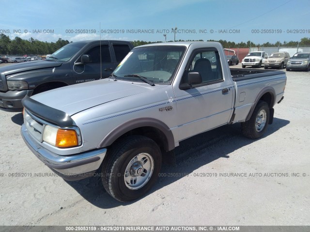 1FTCR11X9VTA63737 - 1997 FORD RANGER SILVER photo 2