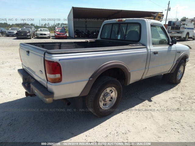 1FTCR11X9VTA63737 - 1997 FORD RANGER SILVER photo 4