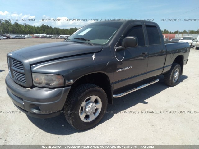 3D7KU28D53G750239 - 2003 DODGE RAM 2500 ST/SLT GRAY photo 2