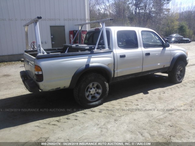5TEHN72N92Z068001 - 2002 TOYOTA TACOMA DOUBLE CAB 银色 照片 4