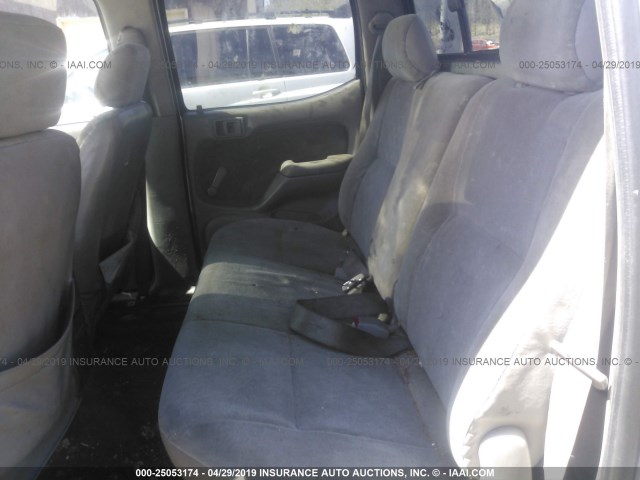 5TEHN72N92Z068001 - 2002 TOYOTA TACOMA DOUBLE CAB 银色 照片 8