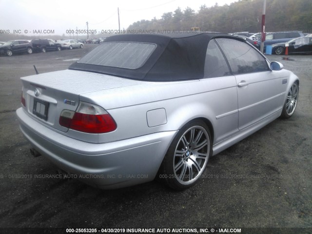 WBSBR93402EX21824 - 2002 BMW M3 SILVER photo 4