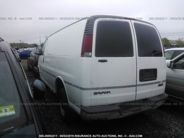 1GTGG25W2X1160016 - 1999 GMC SAVANA G2500 WHITE photo 3