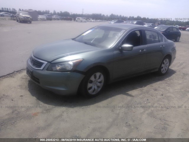 1HGCP26748A118925 - 2008 HONDA ACCORD GREEN photo 2