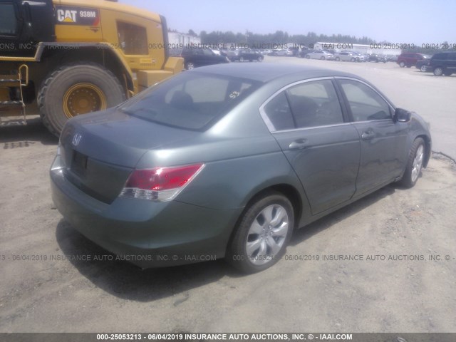 1HGCP26748A118925 - 2008 HONDA ACCORD GREEN photo 4