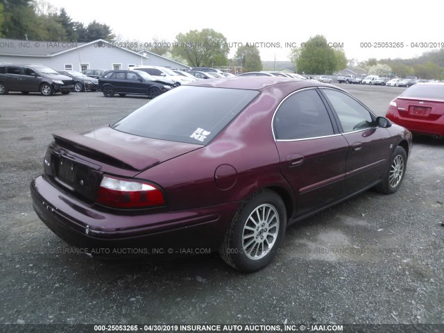 1MEHM55S24A627019 - 2004 MERCURY SABLE LS PREMIUM MAROON photo 4