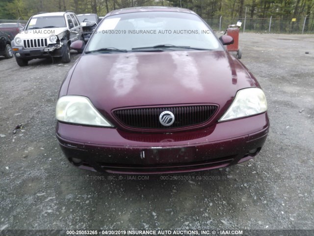 1MEHM55S24A627019 - 2004 MERCURY SABLE LS PREMIUM MAROON photo 6