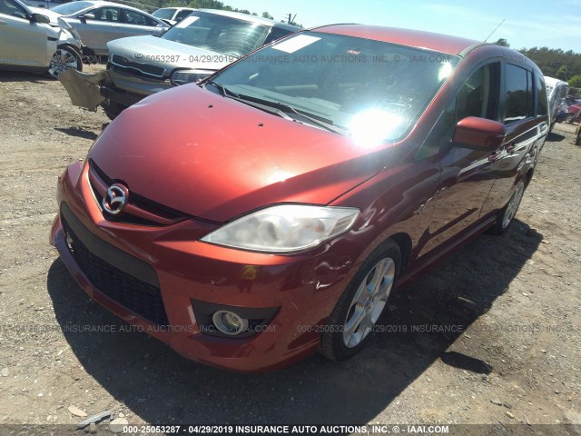 JM1CR2W33A0387158 - 2010 MAZDA 5 RED photo 2