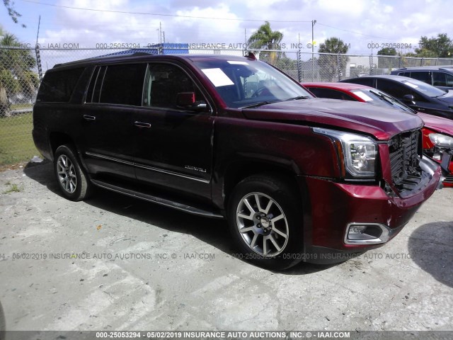 1GKS1HKJXKR215530 - 2019 GMC YUKON XL DENALI BURGUNDY photo 1