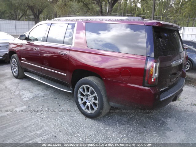 1GKS1HKJXKR215530 - 2019 GMC YUKON XL DENALI BURGUNDY photo 3