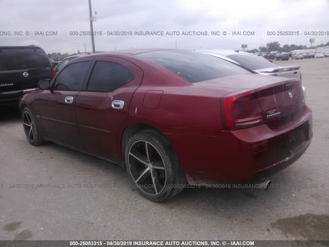 2B3KA53H96H424724 - 2006 DODGE CHARGER R/T RED photo 3