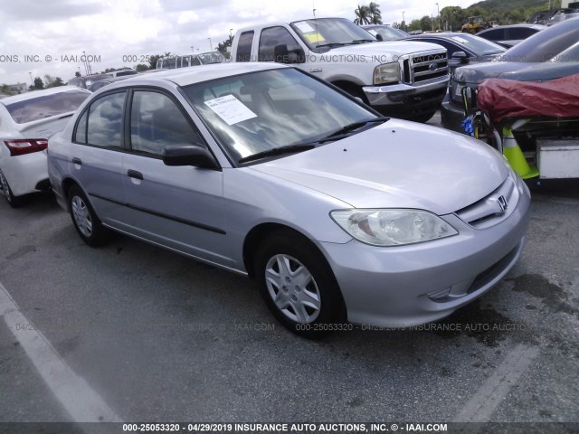 1HGES16374L005113 - 2004 HONDA CIVIC DX VP Gümüş foto 1