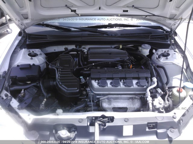 1HGES16374L005113 - 2004 HONDA CIVIC DX VP Gümüş foto 10