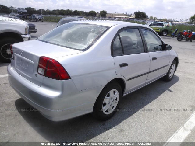 1HGES16374L005113 - 2004 HONDA CIVIC DX VP Gümüş foto 4