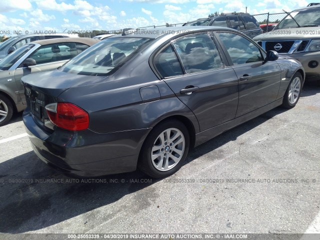 WBAVB175X6NK33626 - 2006 BMW 325 I AUTOMATIC GRAY photo 4