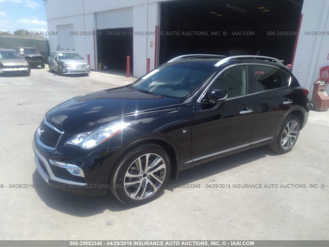 JN1BJ0RP5HM384693 - 2017 INFINITI QX50 BLACK photo 2