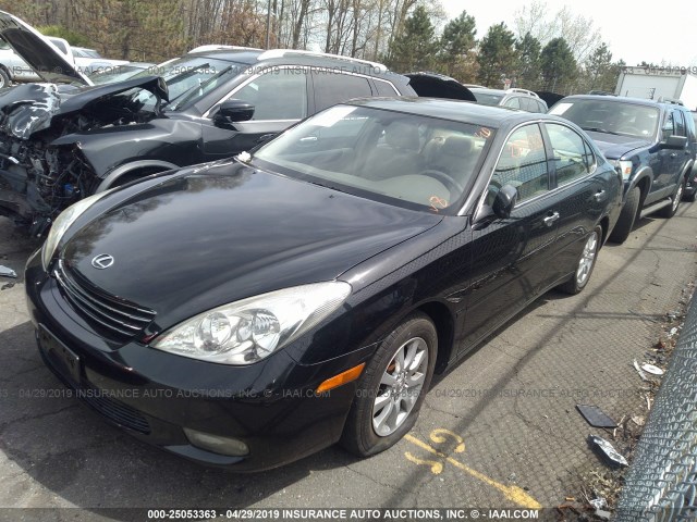 JTHBF30G130103954 - 2003 LEXUS ES 300 BLACK photo 2