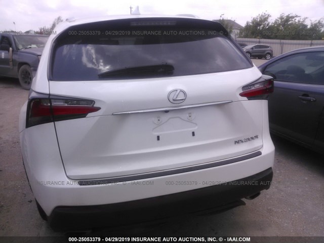 JTJYARBZ1G2025274 - 2016 LEXUS NX 200T/BASE/F SPORT WHITE photo 6