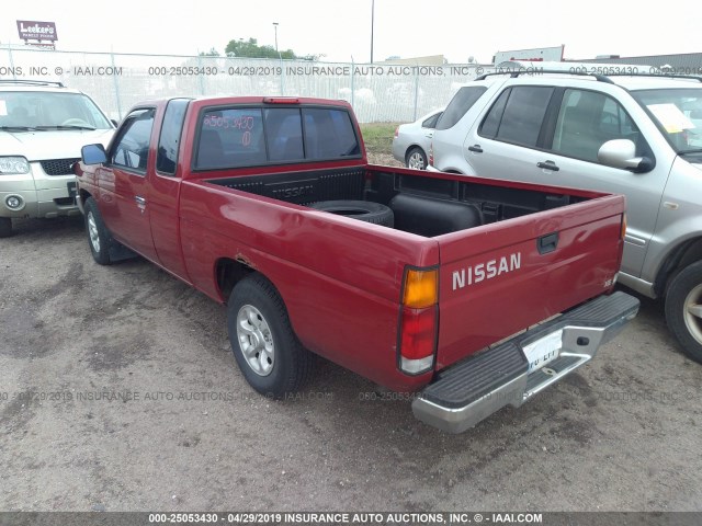 1N6SD16S8VC377321 - 1997 NISSAN TRUCK RED photo 3